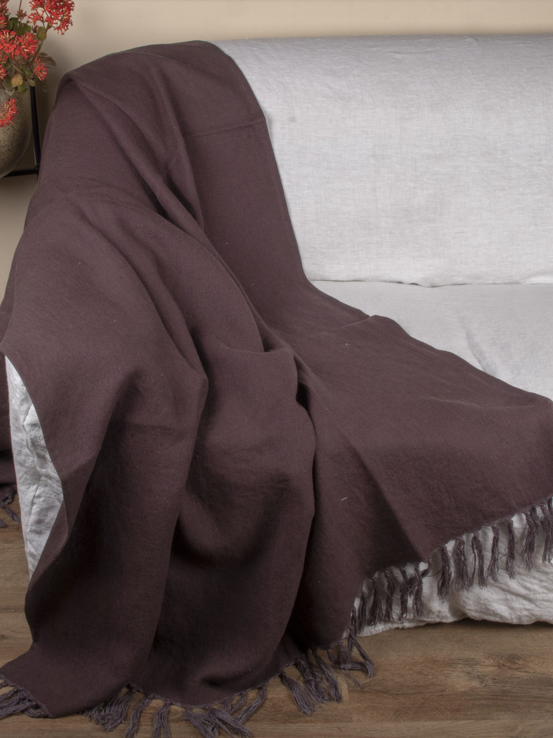 Stonewashed 350gsm 100% Linen Throw | 21192