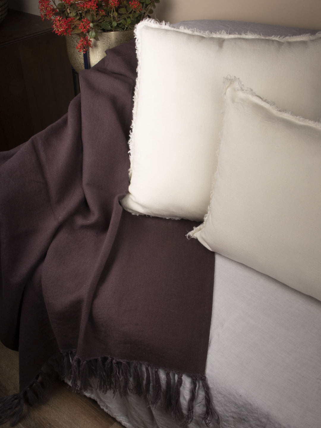 Stonewashed 350gsm 100% Linen Throw | 21192