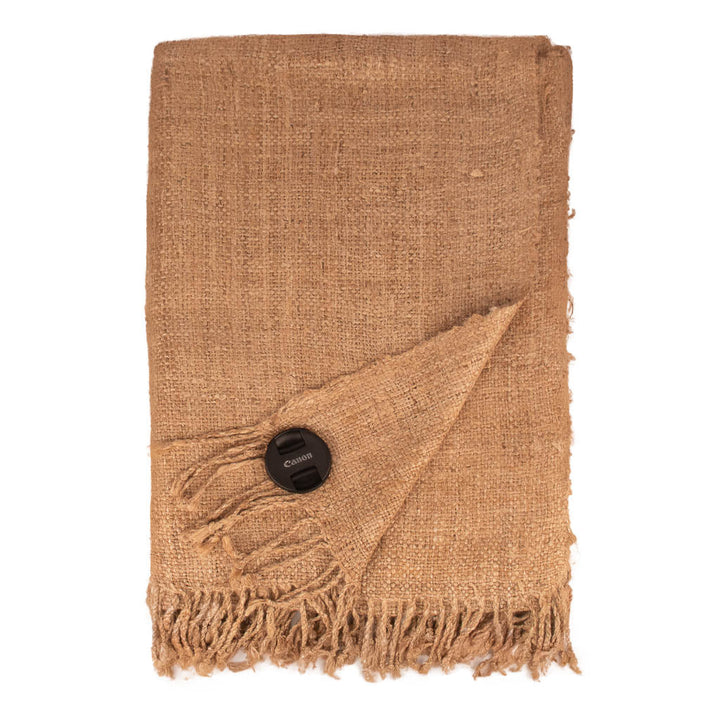 Handloom woven 4ply 100% Wild Silk Throw | 23029
