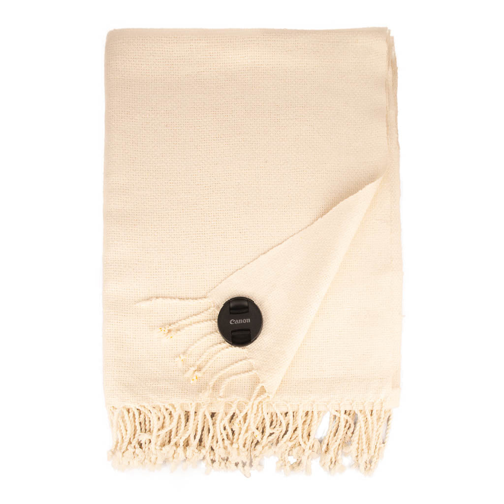Handloom woven 8-ply Basketweave 100% Matka Silk Throw | 23031