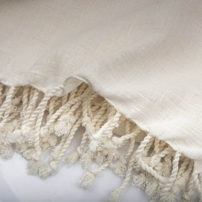 Handloom woven plain weave 100% Eri Silk Throw | 23039