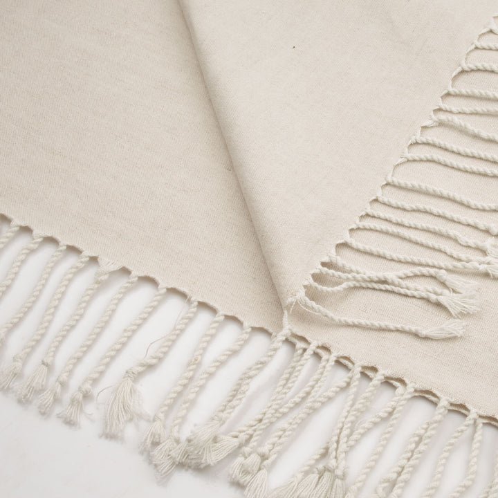 Stonewashed Natural 265gsm Cotton | Linen Throw | 23070