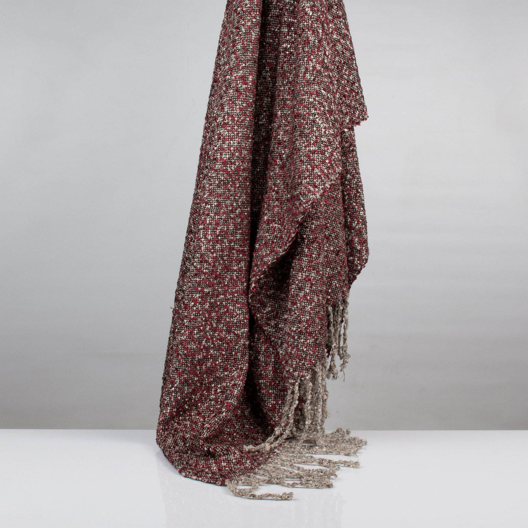 Handloom woven Multi Tweed Fancy Viscose Throw | 23072