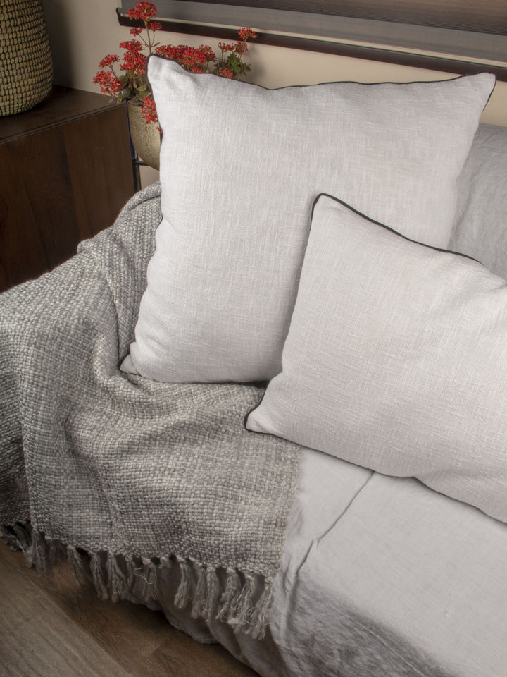 Handloom woven Multi Color boucle  Cotton | Acrylic|Viscose Throw | 23073