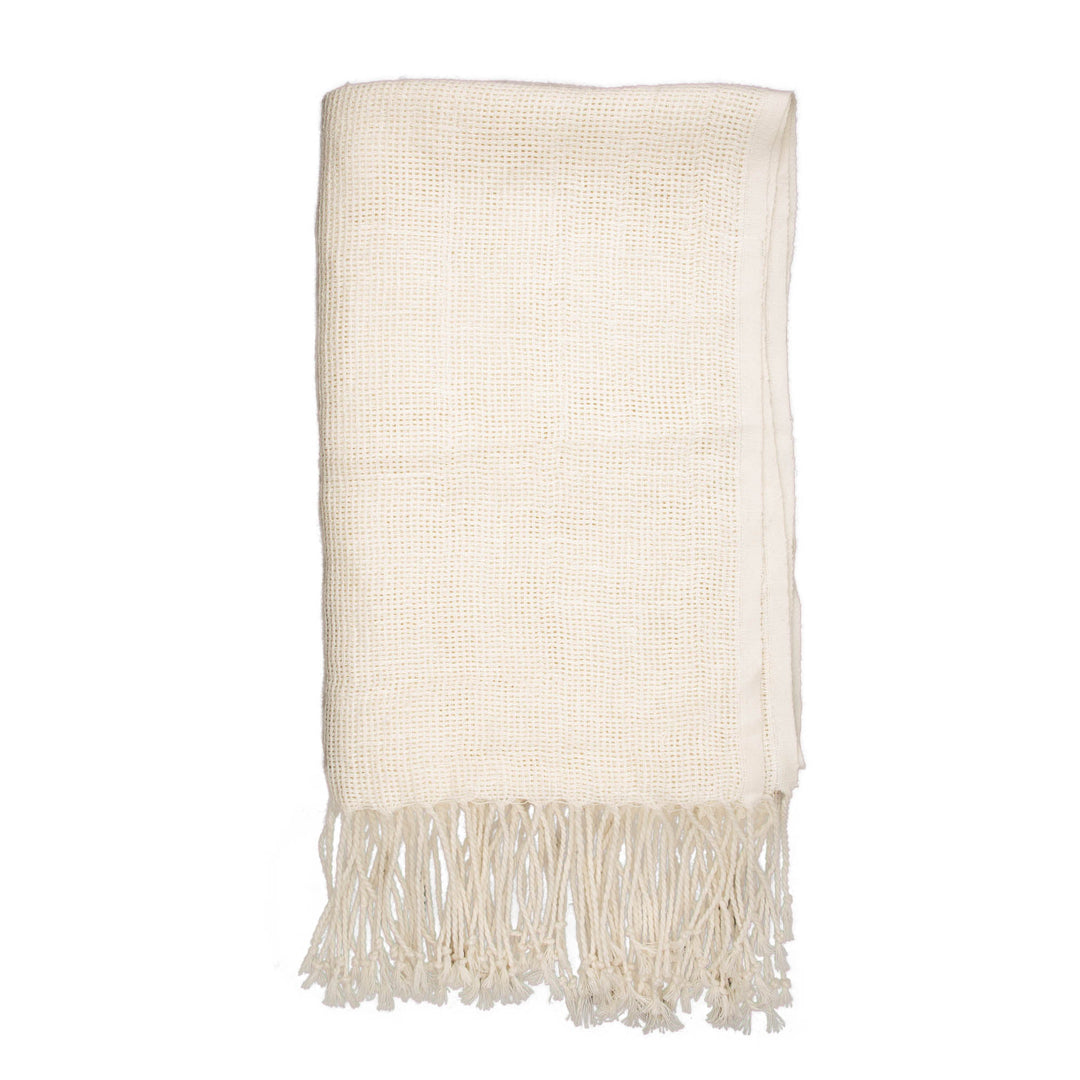 Stonewashed 380gsm Mesh weave Heavy Linen Throw | 23206