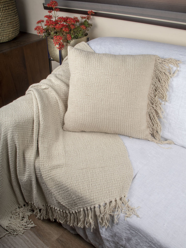 Stonewashed 500gsm Mesh weave Cotton Throw  | 23244