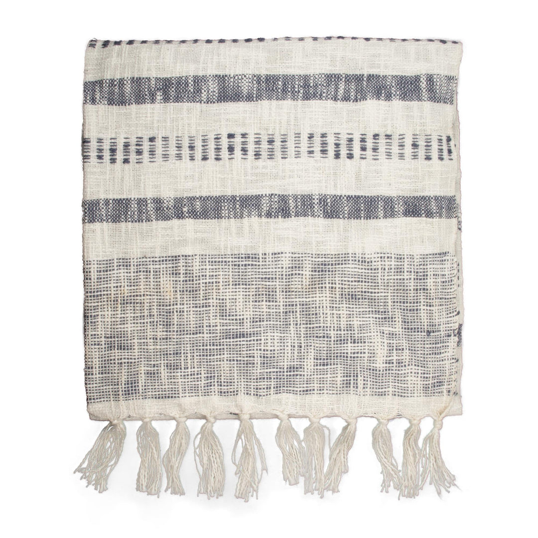 Soft-finished handloom woven Cotton Throw  | 23310