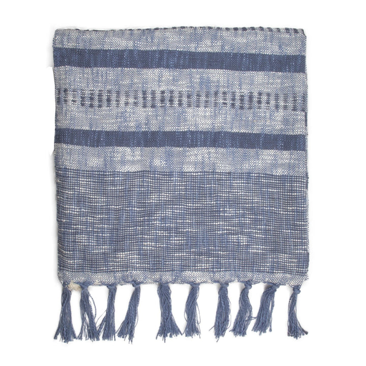Soft-finished handloom woven Cotton Throw  | 23310