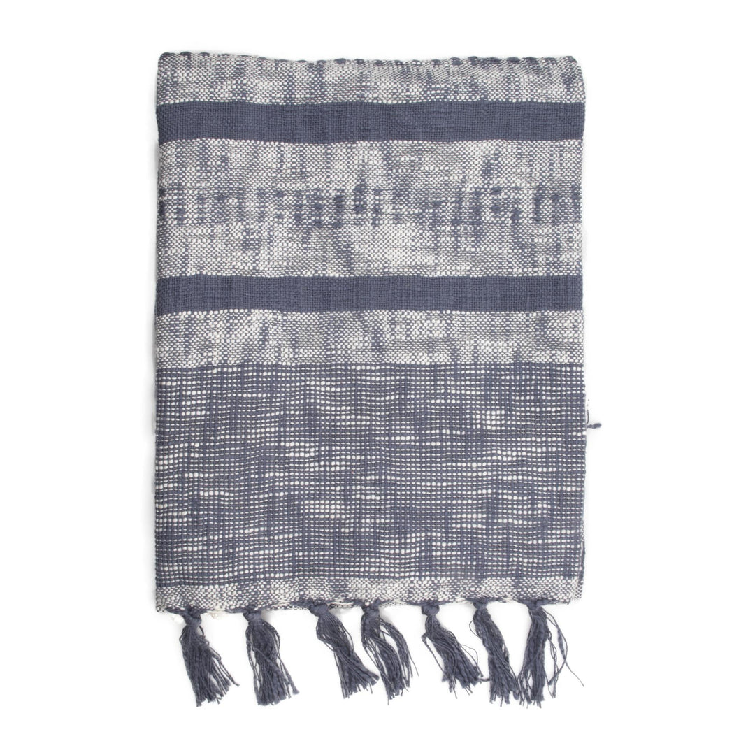 Soft-finished handloom woven Cotton Throw  | 23310