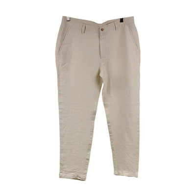 Natural Washed  Linen Trousers | 31003101