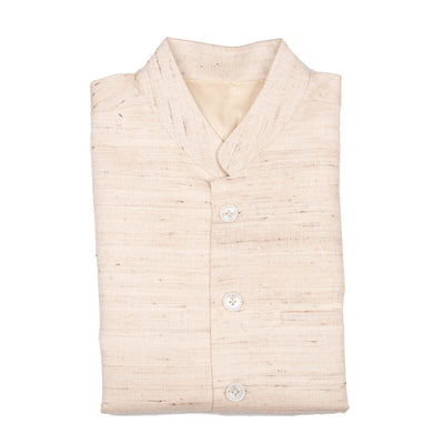 Natural Pure Tussar Silk Cotton Nehru Jacket | 31006101