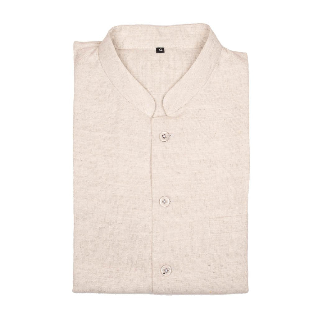 Natural Fine Linen Cotton Nehru Jacket | 31013101