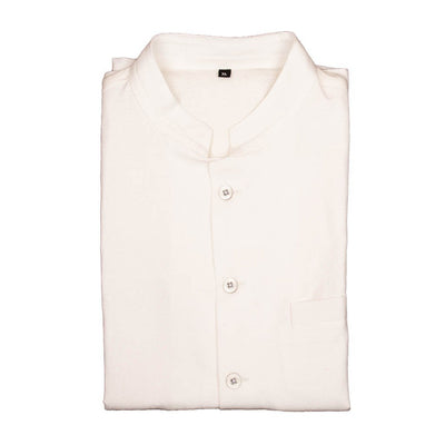 White Fine Linen Cotton Nehru Jacket | 31015101