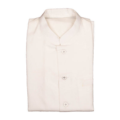 White Fine Linen Cotton Nehru Jacket | 31017101