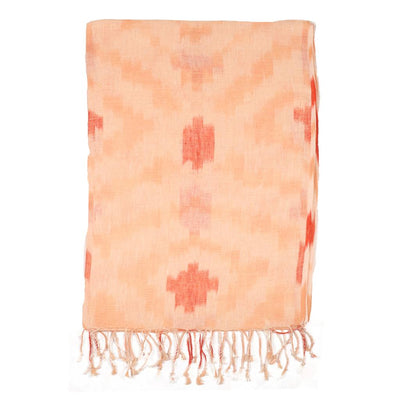 Hand-dyed Ikat Linen  Stoles | Scarves | 41023