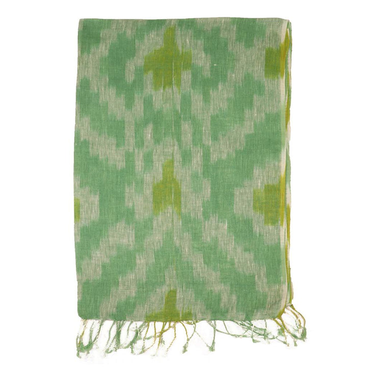 Hand-dyed Ikat Linen  Stoles | Scarves | 41023