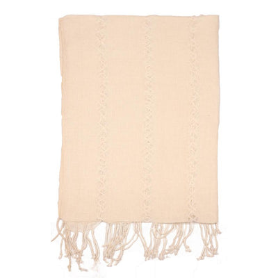 Hand knotted Linen  Stoles | Scarves | 41059