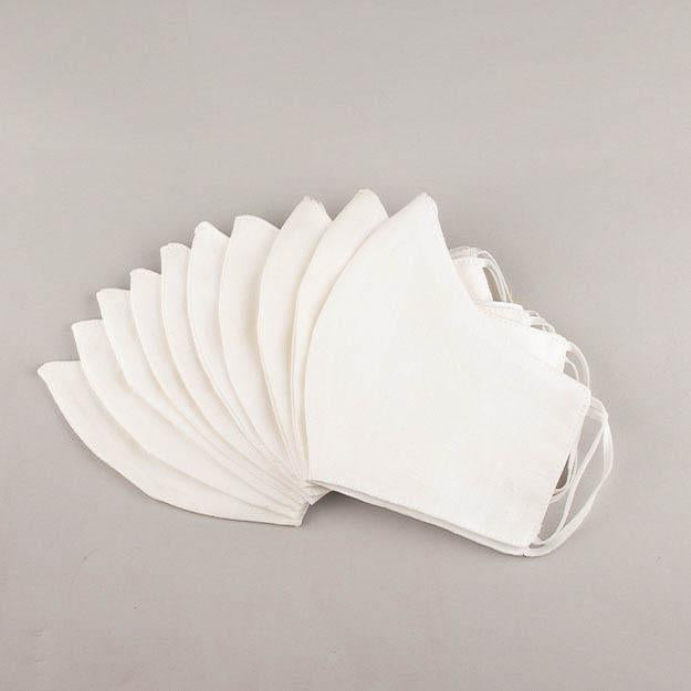 Breathable 2-layer Cotton Linen Face Mask (Set of 6) | 42112101