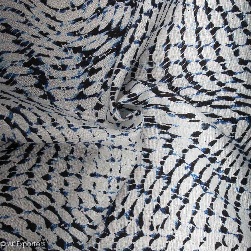 Pure 60s Linen Digital Printed Fabric | 7535