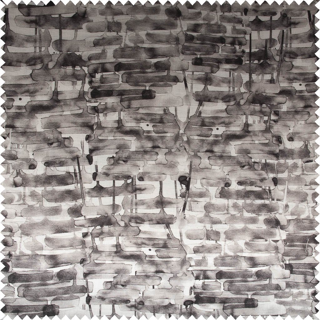 Twill Weave Printed Cotton Linen Fabric | 7538