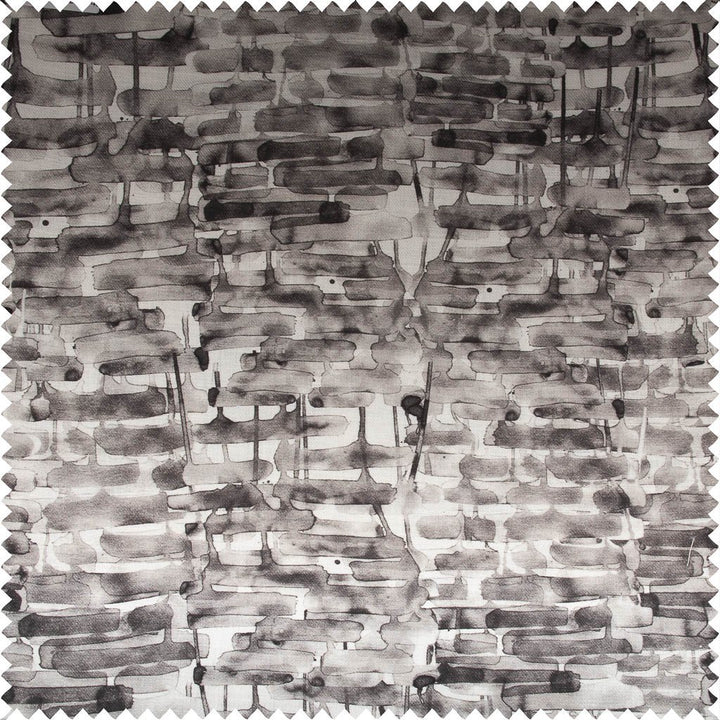 Twill Weave Printed Cotton Linen Fabric | 7538