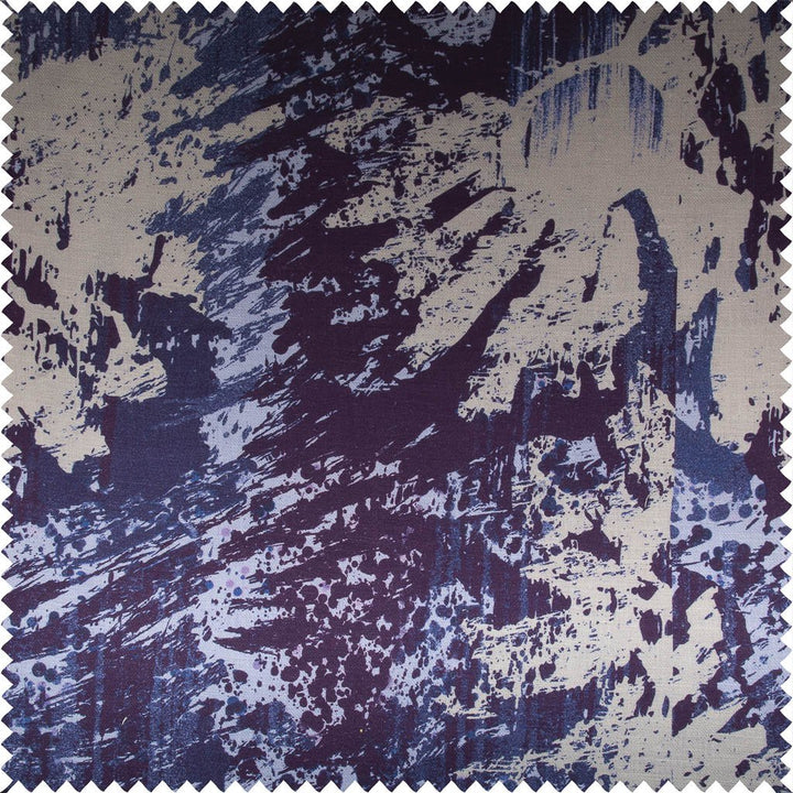 Twill Weave Printed Cotton Linen Fabric | 7539