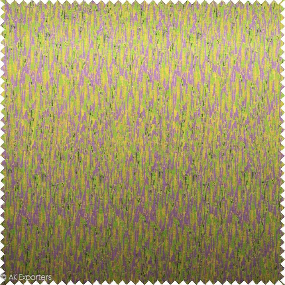 Twill Weave Printed Cotton Linen Fabric | 7540