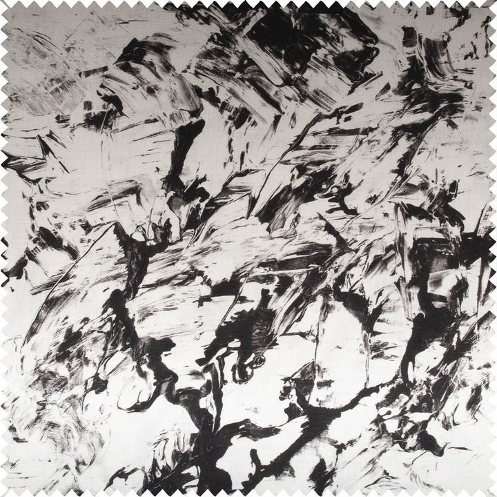 Twill Weave Printed Cotton Linen Fabric | 7541