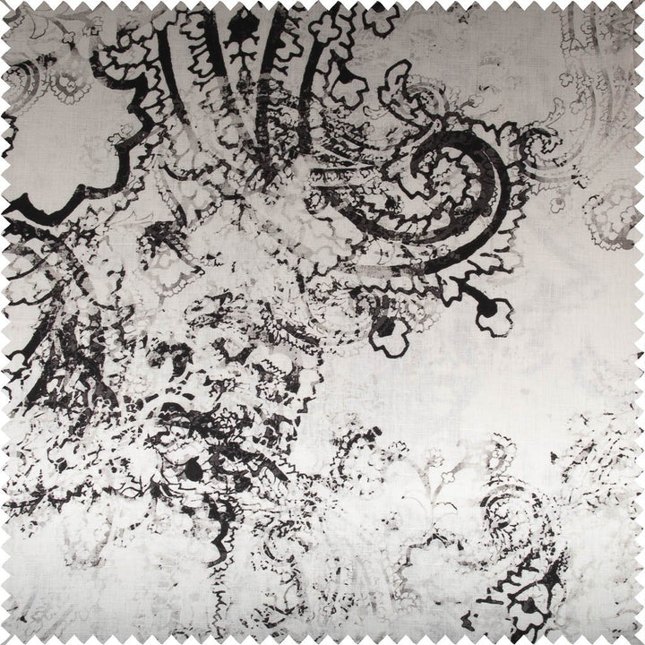 Twill Weave Printed Cotton Linen Fabric | 7542