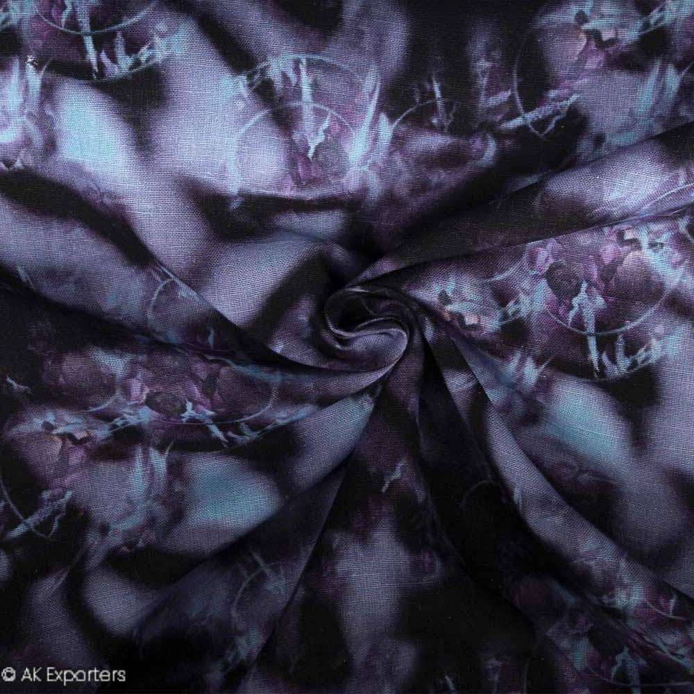 Pure 60s Linen Digital Printed Fabric | 7546