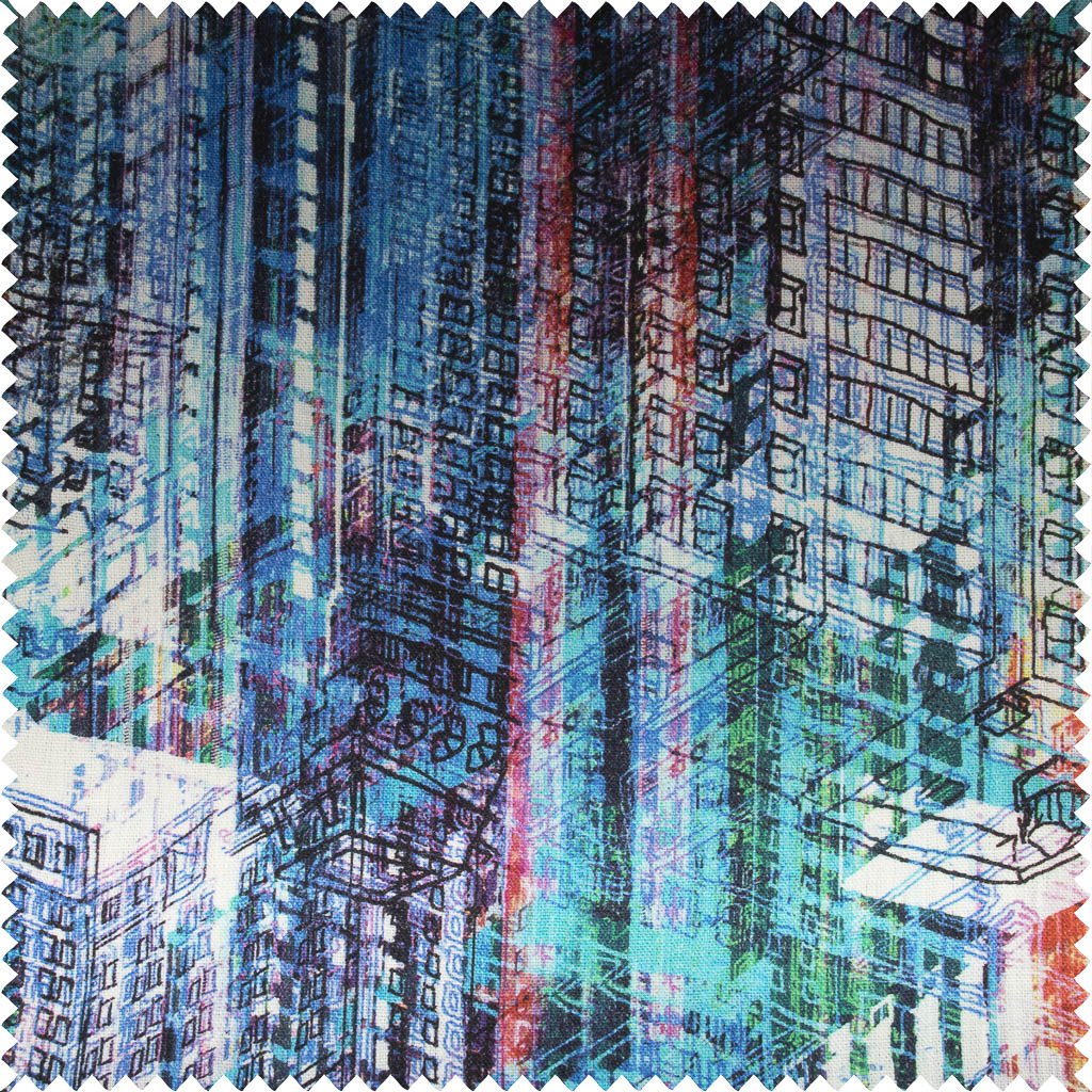 Pure 10s Heavy Linen Digital Printed Fabric | 7554