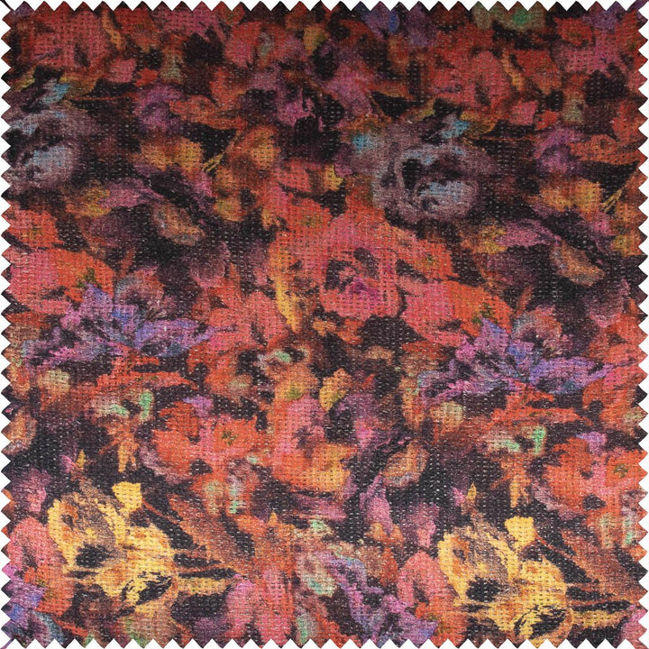 Pure 14s Heavy Linen Mesh weave Digital Printed Fabric | 7556