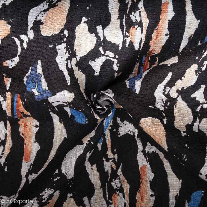 Pure 60s Linen Digital Printed Fabric | 7566