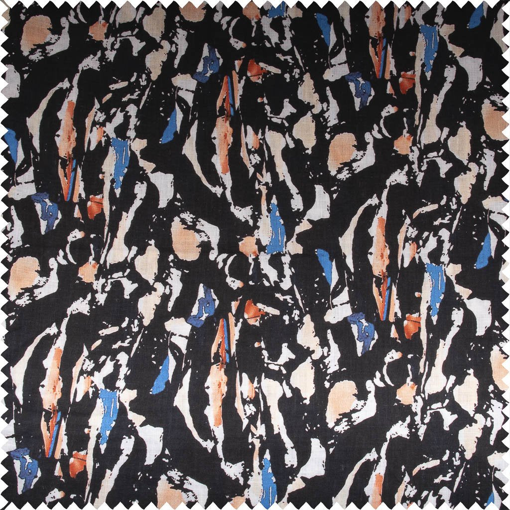 Pure 60s Linen Digital Printed Fabric | 7566