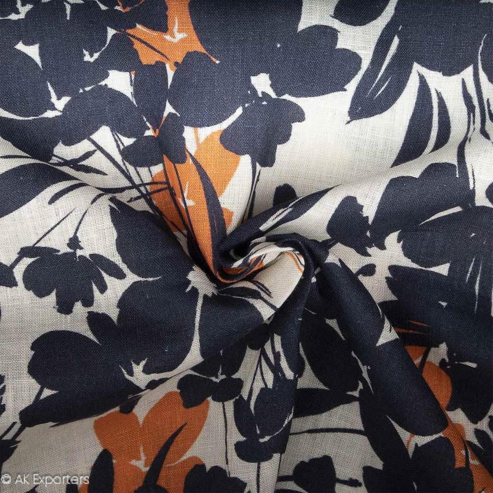 Pure 60s Linen Digital Printed Fabric | 7573